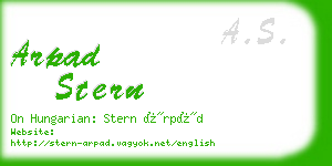 arpad stern business card